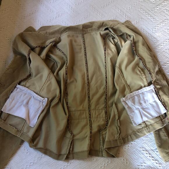 Vintage Y2K Tan Corduroy Blazer Jacket 98% Cotton Soft Tailored Fit 2000s - Picture 9 of 10